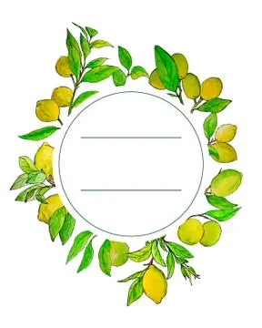 Watercolor frame Stock Illustration
