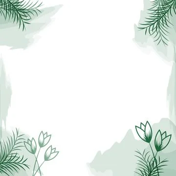 Watercolor frame Stock Illustration