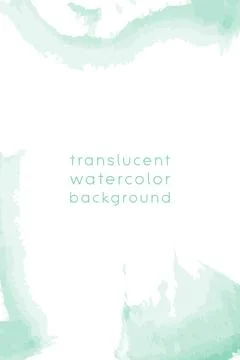 Watercolor frame template with copy space, abstract translucent water color b Stock Illustration