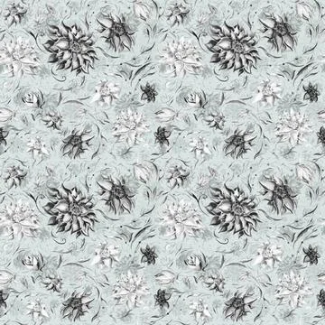 Watercolor gothic pattern Stock Illustration