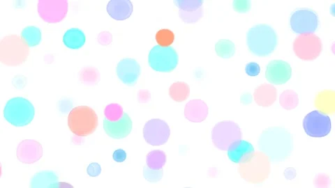 Watercolor Gradient Colored Polka Dots Looped Animation Stock Footage 277667110