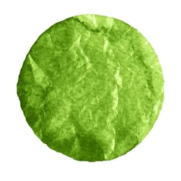 Watercolor green spruce circle on white background Stock Illustration