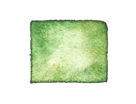 Watercolor green texture background. Hand drawing art. Aquarelle ground paper Illustrazione stock