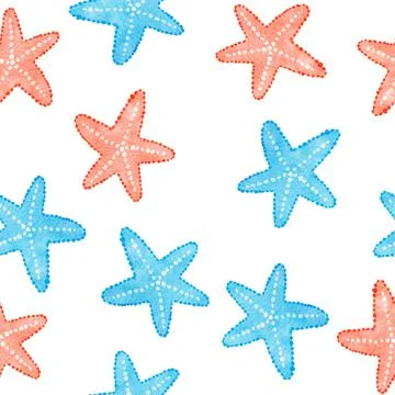 Watercolor hand drawn seamless pattern with beach vibe holiday summer vacation Stock Illustration