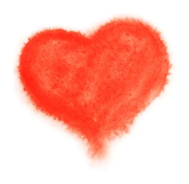 Watercolor heart. Vector Stock Illustration