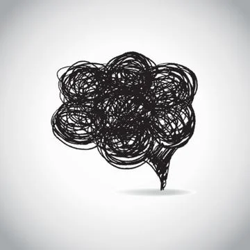 Watercolor isolated cloud with space for text - raster version Stock Illustration