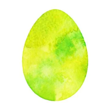 Watercolor Isolated Egg Stock Illustration