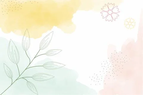 Watercolor light spring abstract background, digital painting. Hand painted.. Illustrazione stock