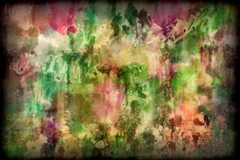 Watercolor multi colored texture effect background 库存照片