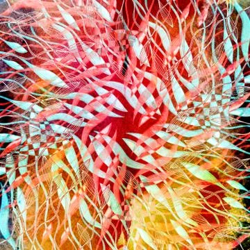 Watercolor multicolored abstract elements Illustrazione stock