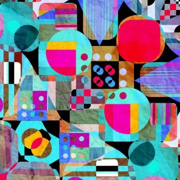 Watercolor multicolored abstract elements Illustrazione stock