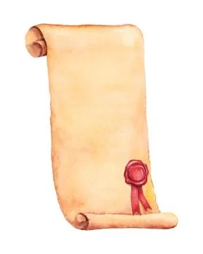 Watercolor old paper Stock Illustration