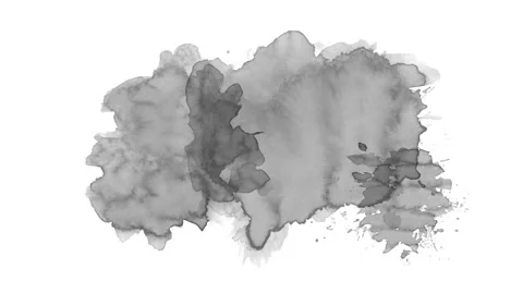 Watercolor or Ink effect for your titles, transitions, effects or other tex Stock Footage 335881487