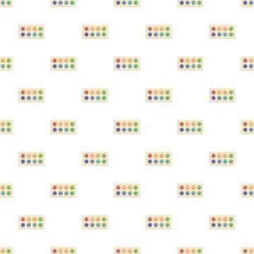Watercolor paint set pattern for art background イラスト素材