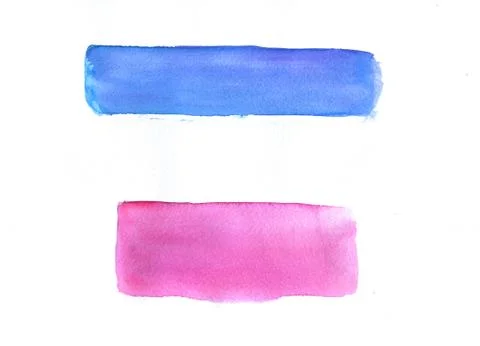 Watercolor pattern of banners Stock Illustration