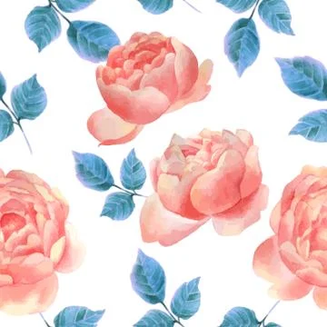 Watercolor pattern Illustrazione stock