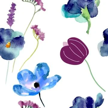 Watercolor pattern Stock Illustration