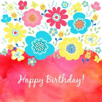 Watercolor  pattern Stock Illustration