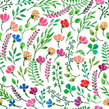 Watercolor pattern Stock Illustration