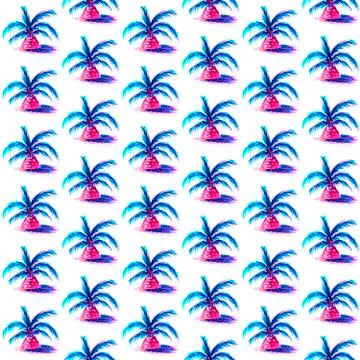 Watercolor pattern on white background Stock Illustration