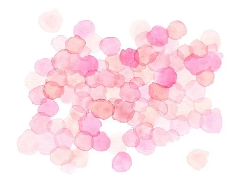 Watercolor Polka Dots Pattern Fotos Stock