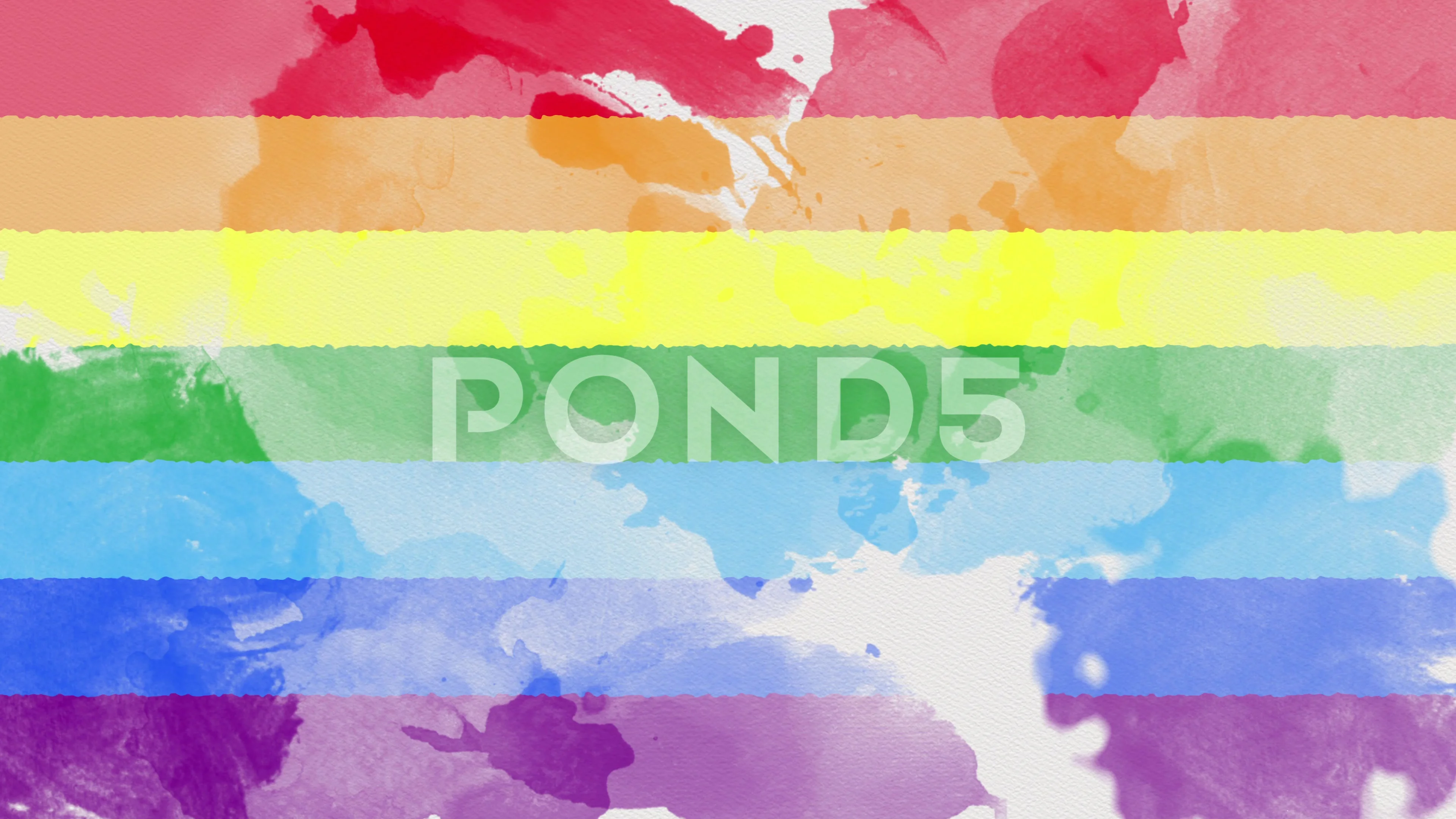 Watercolor Rainbow Background Stock Video Pond5