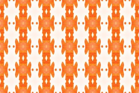Watercolor seamless geometric pattern design illustration. Background texture Stock Illustration
