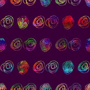 Watercolor Seamless pattern Brush Dots and Spots elegant aquarelle geometric Stock Illustration