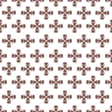 Watercolor seamless pattern with Celtic elements Illustrazione stock