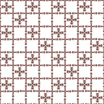 Watercolor seamless pattern with Celtic elements Illustrazione stock