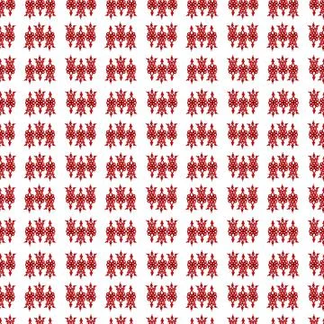 Watercolor seamless pattern with Celtic elements 스톡 일러스트