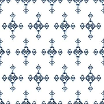 Watercolor seamless pattern with Celtic elements Illustrazione stock