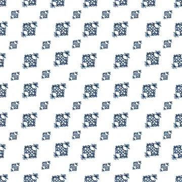 Watercolor seamless pattern with Celtic elements Stock Illustration