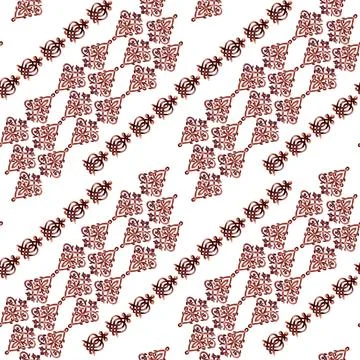 Watercolor seamless pattern with Celtic elements Stock Illustration