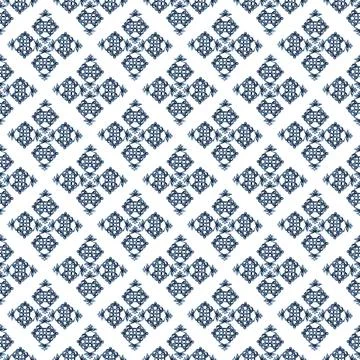 Watercolor seamless pattern with Celtic elements 库存插图