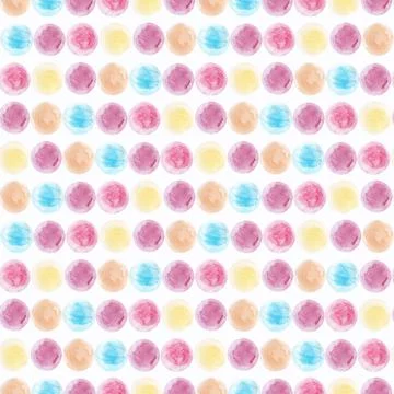Watercolor seamless pattern with cooking tools and holiday sweets Stock Illustration