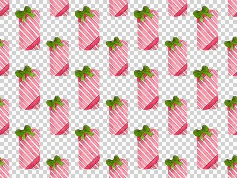 Watercolor seamless pattern with gift boxes. Hand-drawn bright illustrations Illustrazione stock