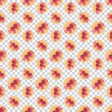 Watercolor seamless pattern with gift boxes. Hand-drawn bright illustrations Stock Illustration