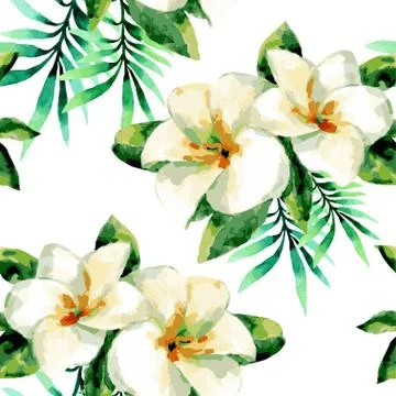 Watercolor seamless pattern Stock Illustration