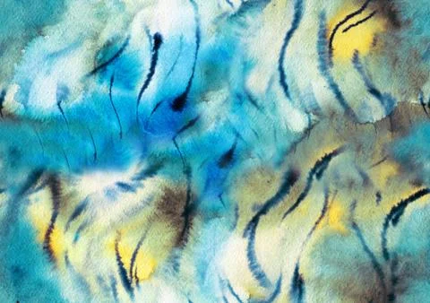 Watercolor seamless pattern Stock Illustration