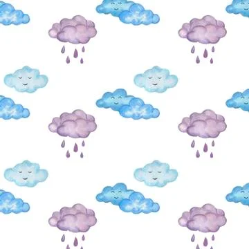 Watercolor seamless pattern Stock Illustration