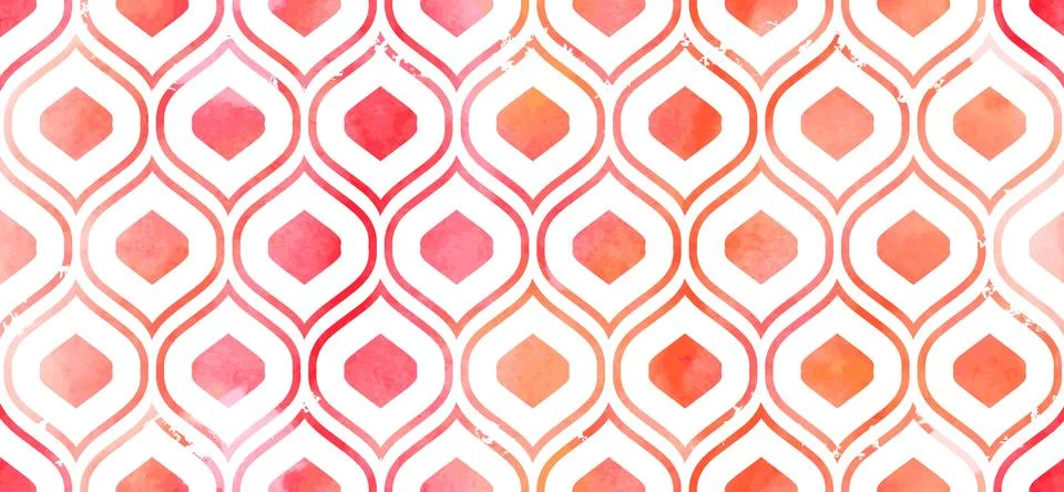 Watercolor seamless pattern. Illustrazione stock