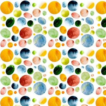 Watercolor seamless pattern Stock Illustration