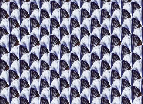 Watercolor seamless pattern of semicircles in the technique of one stroke Stock Illustration