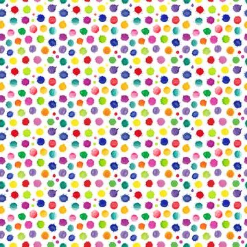 Watercolor seamless pattern with splashes Illustrazione stock