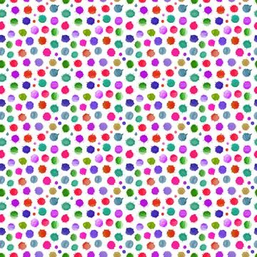 Watercolor seamless pattern with splashes イラスト素材