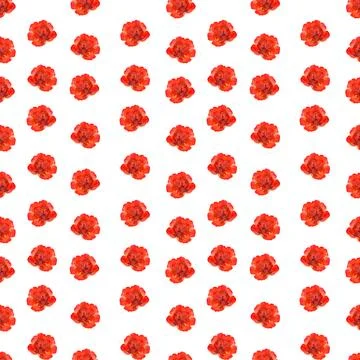 Watercolor seamless pattern with spring flowers, buds and twigs with leaves 스톡 일러스트