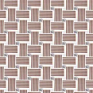 Watercolor seamless pattern with various objects of calligraphy Stock Illustration