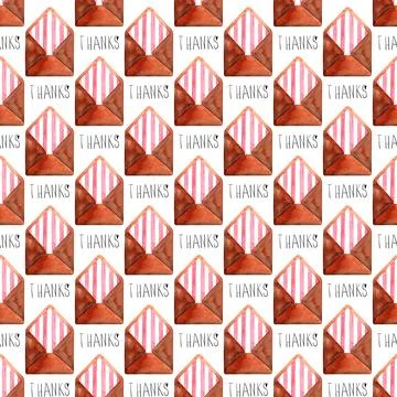 Watercolor seamless pattern with various objects of calligraphy 스톡 일러스트