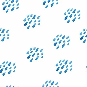 Watercolor seamless vector pattern Stock Illustration